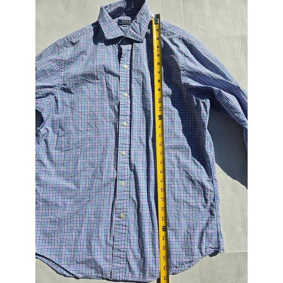 Ralph Lauren Plaid Long Sleeve Button Up Shirt Medium White Pink Easter - Picture 4 of 12